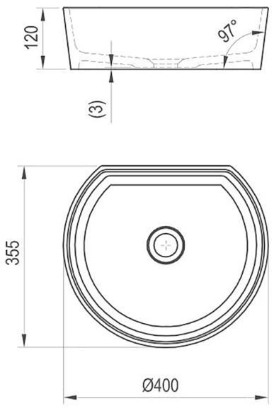 Раковина-чаша Ravak Moon 1С 40 XJN01300001 Белая Раковина-чаша Ravak Moon 1С 40 XJN01300001 Белая
