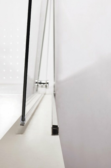 Душевая дверь Cezares Eco 75 ECO-O-B-1-75-P-Cr профиль Хром стекло рифленое