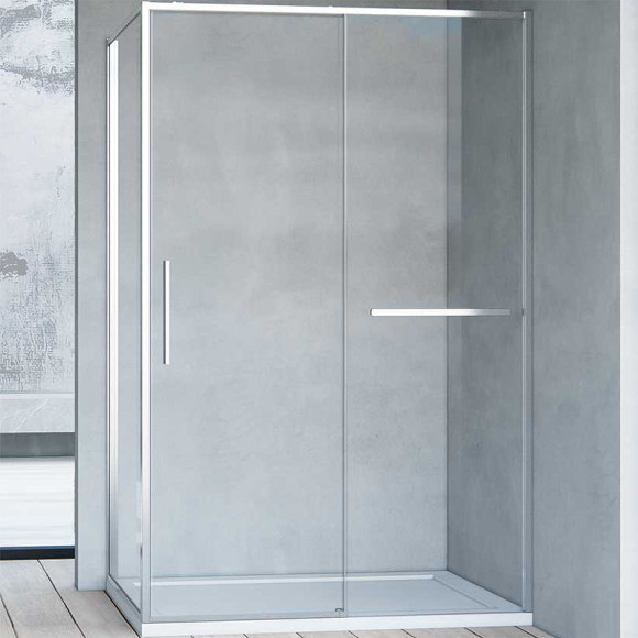 Душевой уголок Vincea Slim Soft 100x100 VSR-1SS1010CL профиль Хром стекло прозрачное