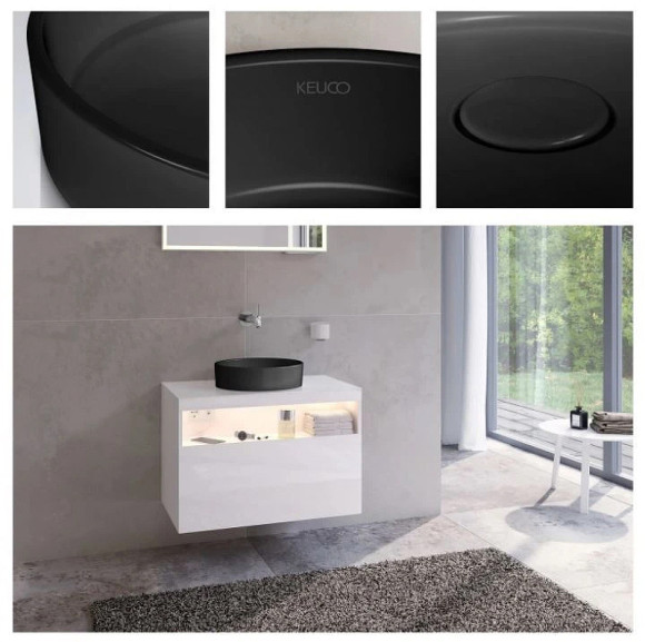 Раковина-чаша Keuco Stageline 40 32880570400 Черная