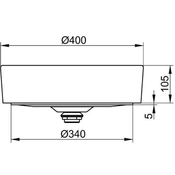 Раковина-чаша Keuco Stageline 40 32880570400 Черная