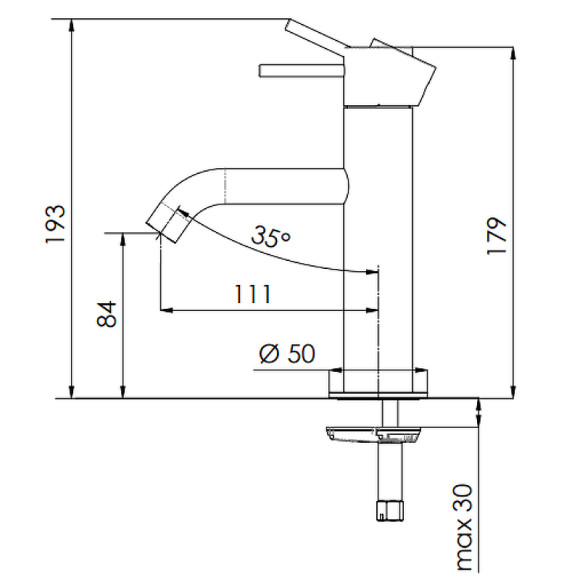 Смеситель для раковины Remer X-Style Inox SSX12 Нержавеющая сталь Смеситель для раковины Remer X-Style Inox SSX12 Нержавеющая сталь