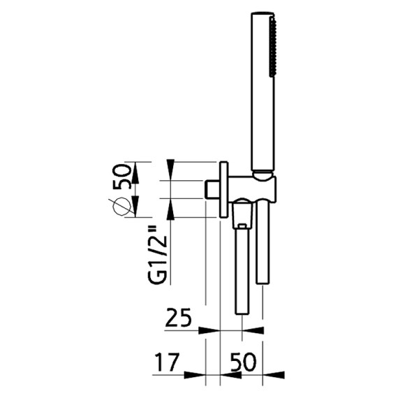 Душевой гарнитур Cisal Shower C200303021 Хром Душевой гарнитур Cisal Shower C200303021 Хром