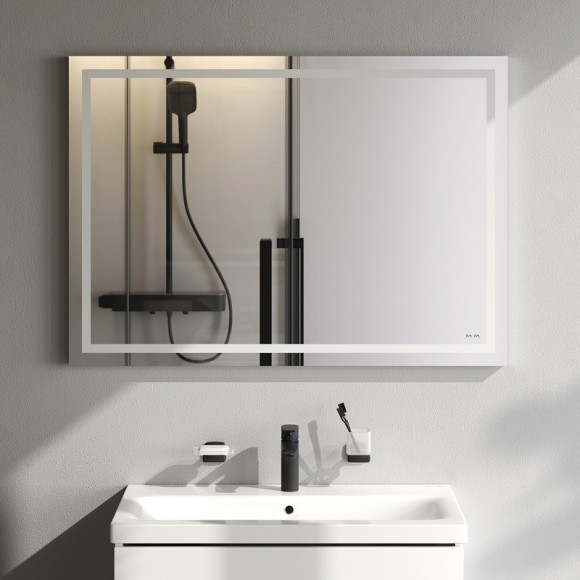 Зеркало AM.PM Gem 100 M91AMOX1001WG с подсветкой с механическим выключателем Зеркало AM.PM Gem 100 M91AMOX1001WG с подсветкой с механическим выключателем