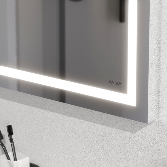 Зеркало AM.PM Gem 100 M91AMOX1001WG с подсветкой с механическим выключателем Зеркало AM.PM Gem 100 M91AMOX1001WG с подсветкой с механическим выключателем