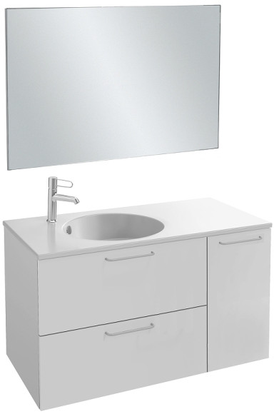 Тумба под раковину Jacob Delafon Odeon Rive Gauche 100 EB2544-R5-N18 подвесная Белая Тумба под раковину Jacob Delafon Odeon Rive Gauche 100 EB2544-R5-N18 подвесная Белая