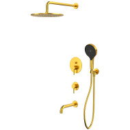 Душевая система Whitecross Y brushed gold YSET07TOPGLB Брашированное золото