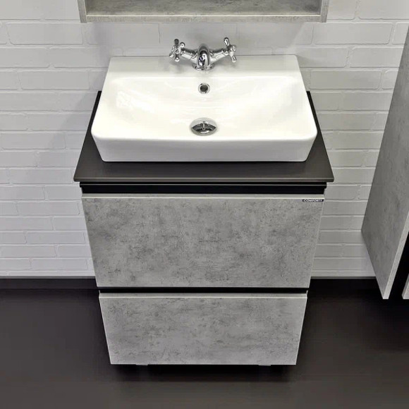 Тумба с раковиной Comforty Эдинбург 60Н 00-00004763 Бетон светлый Тумба с раковиной Comforty Эдинбург 60Н 00-00004763 Бетон светлый