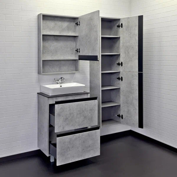 Тумба с раковиной Comforty Эдинбург 60Н 00-00004763 Бетон светлый Тумба с раковиной Comforty Эдинбург 60Н 00-00004763 Бетон светлый