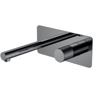 Смеситель для раковины Boheme Stick 125-SGM.4 Оружейная сталь глянцевая