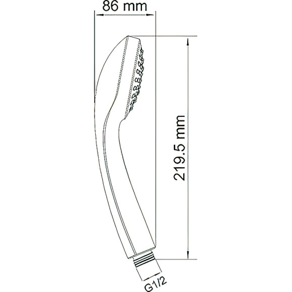 Ручной душ WasserKRAFT A001 Хром Ручной душ WasserKRAFT A001 Хром