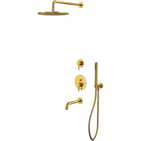 Душевая система Whitecross Y brushed gold YSET07GLB Брашированное золото