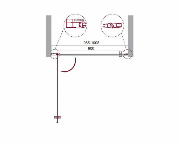 Душевая дверь BelBagno Etna 100 ETNA-B-1-100-C-Cr профиль Хром стекло прозрачное Душевая дверь BelBagno Etna 100 ETNA-B-1-100-C-Cr профиль Хром стекло прозрачное