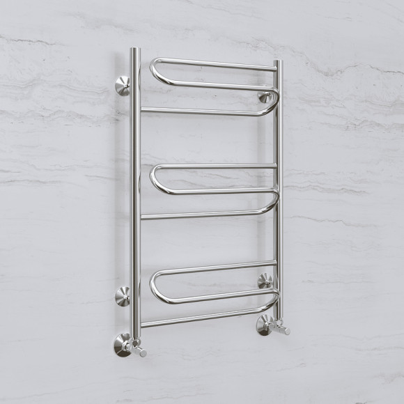 Водяной полотенцесушитель Terminus Юпитер П9 500x800 4670078530448 Хром, нижнее подключение, G 1/2" ВР Водяной полотенцесушитель Terminus Юпитер П9 500x800 4670078530448 Хром, нижнее подключение, G 1/2" ВР