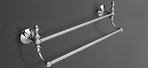 Полотенцедержатель Art&Max Bohemia AM-E-4248-Cr двойной Хром