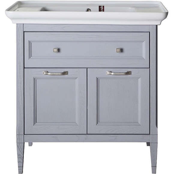 Комплект мебели для ванной ASB-Woodline Гранда 85 Grigio