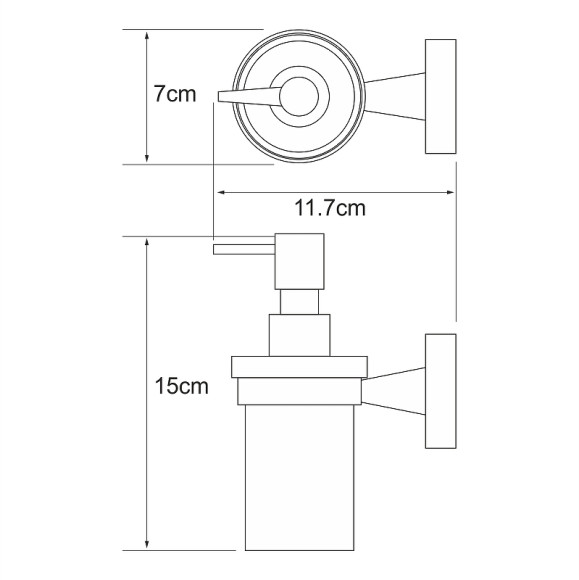 Дозатор для жидкого мыла WasserKRAFT Isen K-4099 Хром