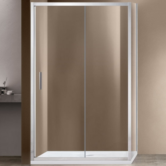 Душевой уголок Vincea Garda 140х100 VSR-1G1014CL профиль Хром стекло прозрачное