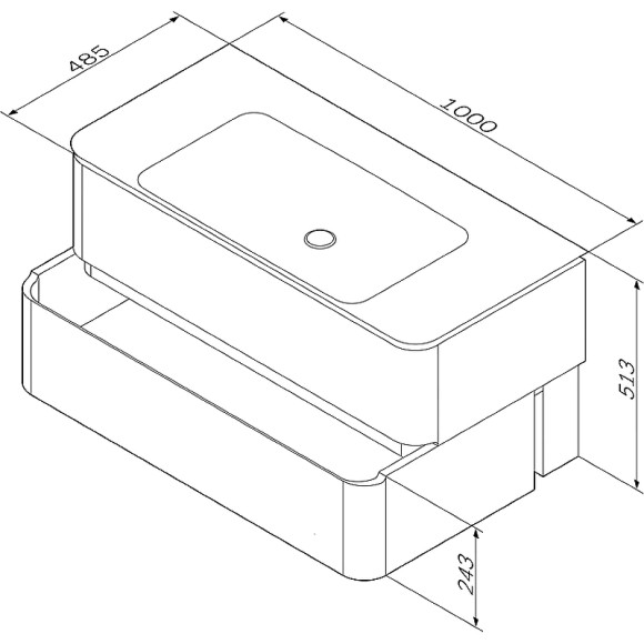 Тумба под раковину AM.PM Sensation 100 M30FHX1002TF подвесная Табачный дуб Тумба под раковину AM.PM Sensation 100 M30FHX1002TF подвесная Табачный дуб