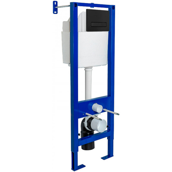 Комплект унитаза Aquatek Европа AQ1900-00 с инсталляцией Berges Atom 410 040340 с сиденьем Микролифт и Черной матовой клавишей смыва Комплект унитаза Aquatek Европа AQ1900-00 с инсталляцией Berges Atom 410 040340 с сиденьем Микролифт и Черной матовой клавишей смыва