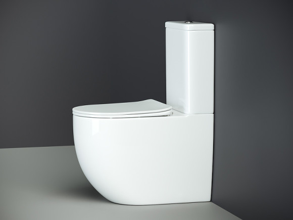 Унитаз компакт Ceramicanova Mia Rimless CN1801-B без бачка и с сиденьем Микролифт Унитаз компакт Ceramicanova Mia Rimless CN1801-B без бачка и с сиденьем Микролифт