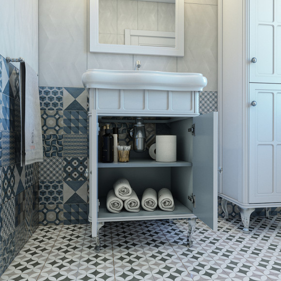 Тумба под раковину Caprigo Borgo 60 33410-B231 Белая матовая