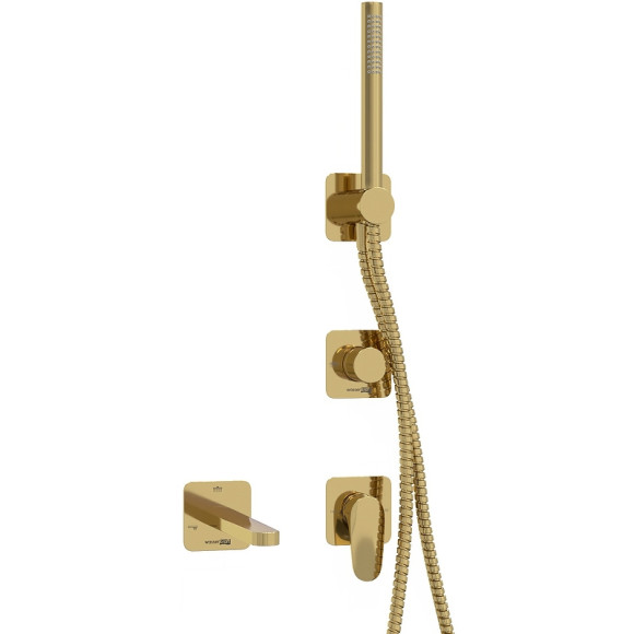 Смеситель для ванны WasserKRAFT Neckar A2151.277.279.280.197.281 Золото глянцевое Смеситель для ванны WasserKRAFT Neckar A2151.277.279.280.197.281 Золото глянцевое