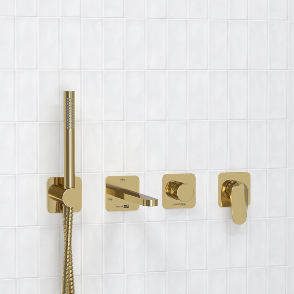 Смеситель для ванны WasserKRAFT Neckar A2151.277.279.280.197.281 Золото глянцевое Смеситель для ванны WasserKRAFT Neckar A2151.277.279.280.197.281 Золото глянцевое