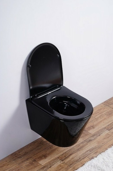 Унитаз Esbano Clavel ESUPCLAVB подвесной Черный глянцевый с сиденьем Микролифт