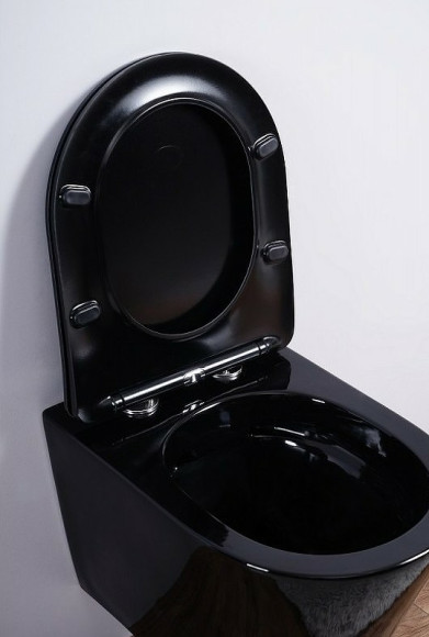 Унитаз Esbano Clavel ESUPCLAVB подвесной Черный глянцевый с сиденьем Микролифт