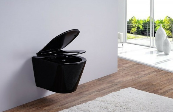 Унитаз Esbano Clavel ESUPCLAVB подвесной Черный глянцевый с сиденьем Микролифт