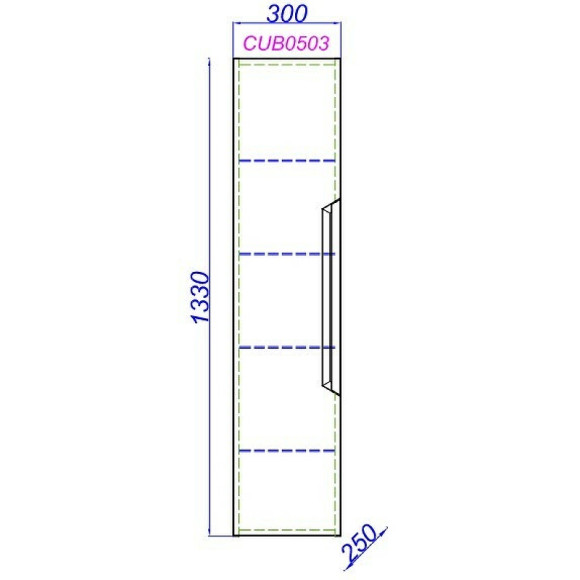 Шкаф пенал Aqwella Cube 30 CUB0503W подвесной Белый матовый Шкаф пенал Aqwella Cube 30 CUB0503W подвесной Белый матовый