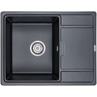 Кухонная мойка Paulmark Flugen 50-650 PM216550-BLM Черный металлик
