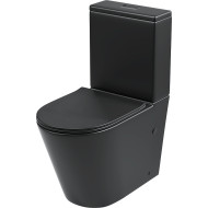 Унитаз компакт Grossman GR-4458BMS Черный матовый с бачком и сиденьем Микролифт
