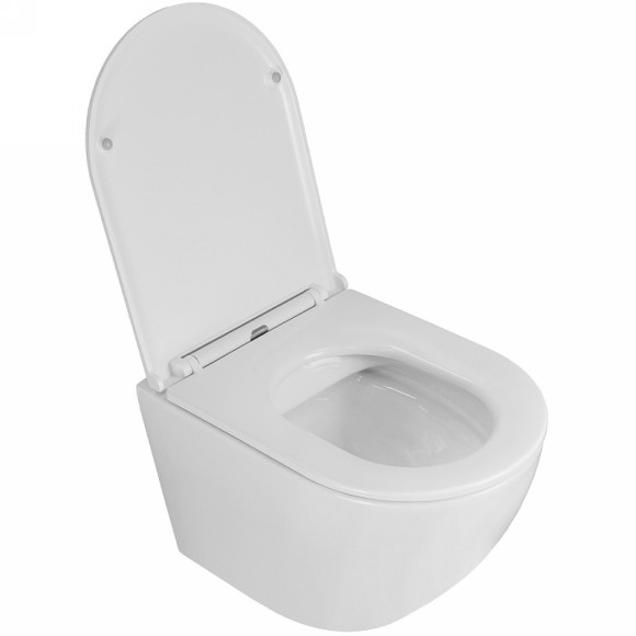 Унитаз Azario Grado AZ-0046N подвесной Белый с сиденьем Микролифт Унитаз Azario Grado AZ-0046N подвесной Белый с сиденьем Микролифт
