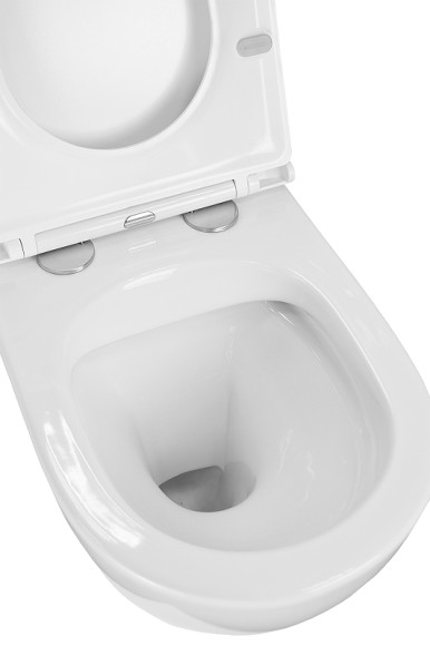 Унитаз Azario Grado AZ-0046N подвесной Белый с сиденьем Микролифт Унитаз Azario Grado AZ-0046N подвесной Белый с сиденьем Микролифт