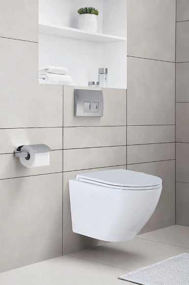 Унитаз Azario Grado AZ-0046N подвесной Белый с сиденьем Микролифт Унитаз Azario Grado AZ-0046N подвесной Белый с сиденьем Микролифт