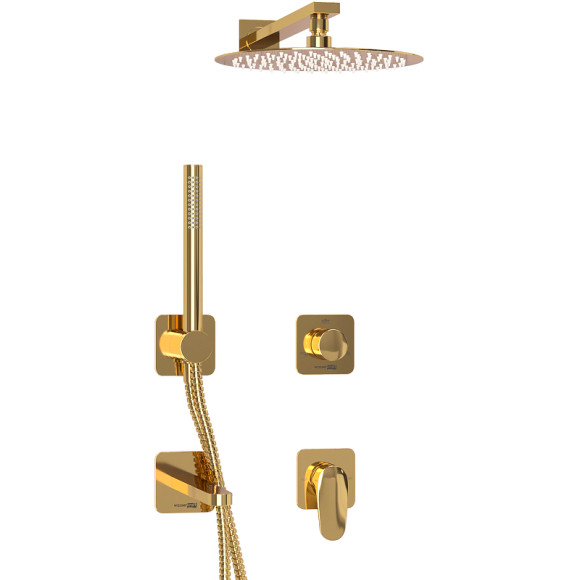 Душевая система WasserKRAFT Neckar A2151.278.279.183.208.280.197.281 Золото глянцевое