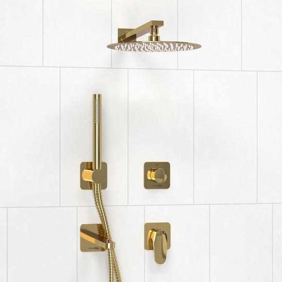 Душевая система WasserKRAFT Neckar A2151.278.279.183.208.280.197.281 Золото глянцевое