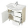 Тумба под раковину Aquaton Рико 80 1A215401RIB90 Белый Ясень фабрик