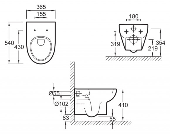 Унитаз Jacob Delafon Odeon Up E4764-00 без сиденья Унитаз Jacob Delafon Odeon Up E4764-00 без сиденья