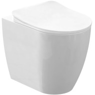 Унитаз Creavit Free FE350-11CB00E-0000 приставной Белый без сиденья Унитаз Creavit Free FE350-11CB00E-0000 приставной Белый без сиденья