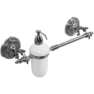 Полотенцедержатель c дозатором для жидкого мыла Art&Max Barocco AM-2057D-Cr Хром Полотенцедержатель c дозатором для жидкого мыла Art&Max Barocco AM-2057D-Cr Хром