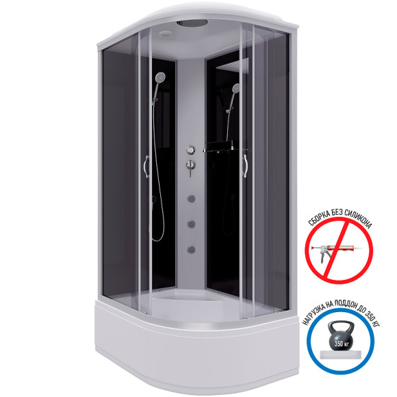 Душевая кабина Niagara Classic 120x80 L NG-2510-14LG с гидромассажем Душевая кабина Niagara Classic 120x80 L NG-2510-14LG с гидромассажем