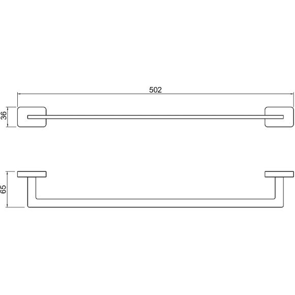 Полотенцедержатель Aquatek Либра AQ4320MB Черный матовый