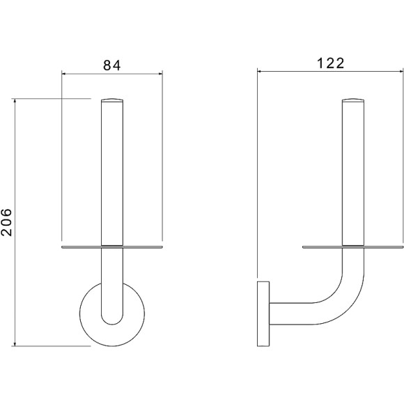 Держатель запасного рулона Aquatek Оберон AQ4207CR Хром
