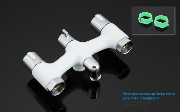 Смеситель для ванны Gappo G49 G2249 универсальный Белый Хром