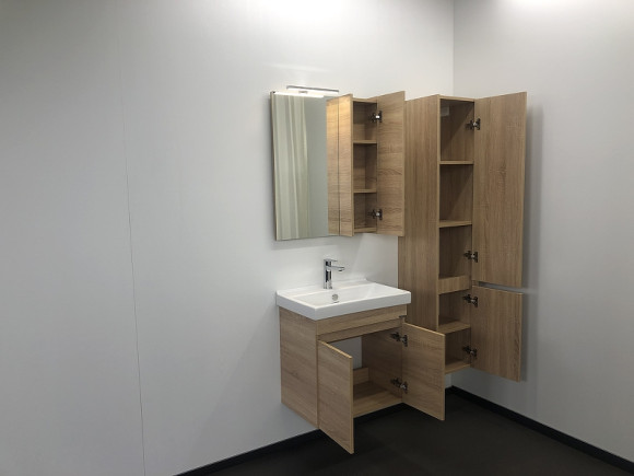 Зеркало со шкафом Comforty Тромсе 60 00004142221 Дуб сонома