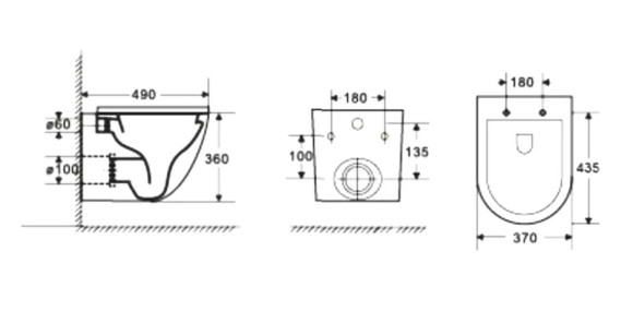 Унитаз WeltWasser Merzbach 004 MT-GR 10000003708 подвесной Серый матовый с сиденьем Микролифт Унитаз WeltWasser Merzbach 004 MT-GR 10000003708 подвесной Серый матовый с сиденьем Микролифт
