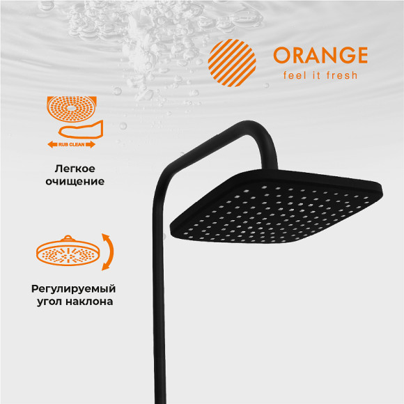 Душевая система Orange M04-944b Черная Душевая система Orange M04-944b Черная